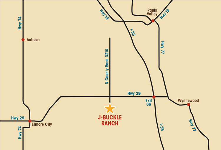 J-Buckle Ranch Map